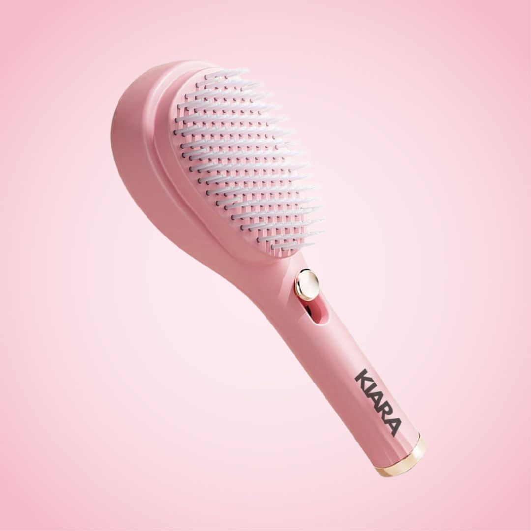 Pro - Self-Cleaning Hairbrush with Built-In Scalp Massager