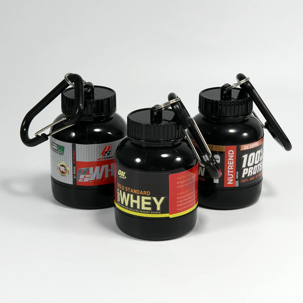 Mini Portable Protein Powder Key Chain