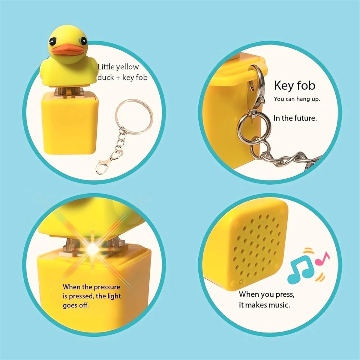 🐥 Mini Duck Clicky Keychain
