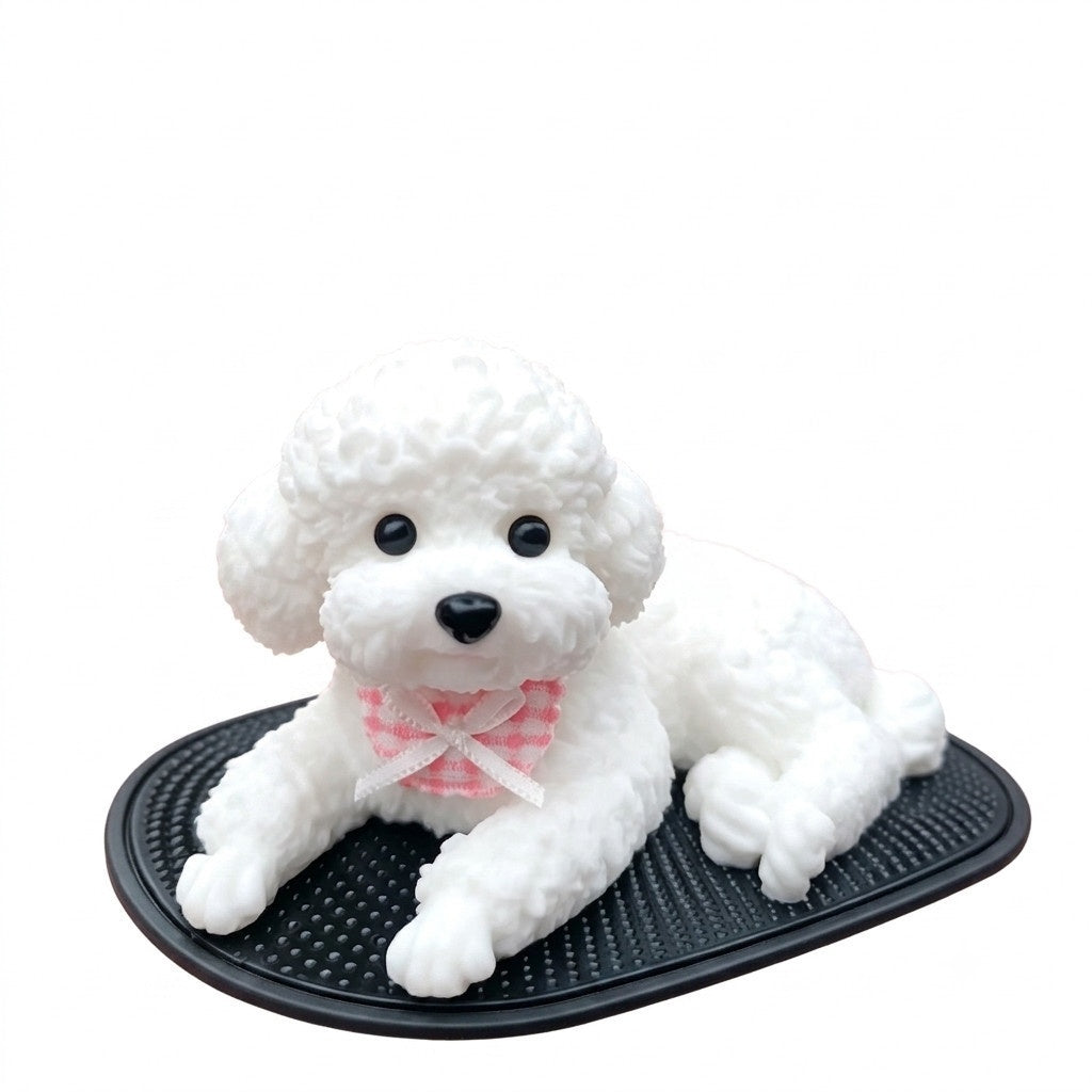 🐶 Mini Realistic Teddy Dog Car Ornament