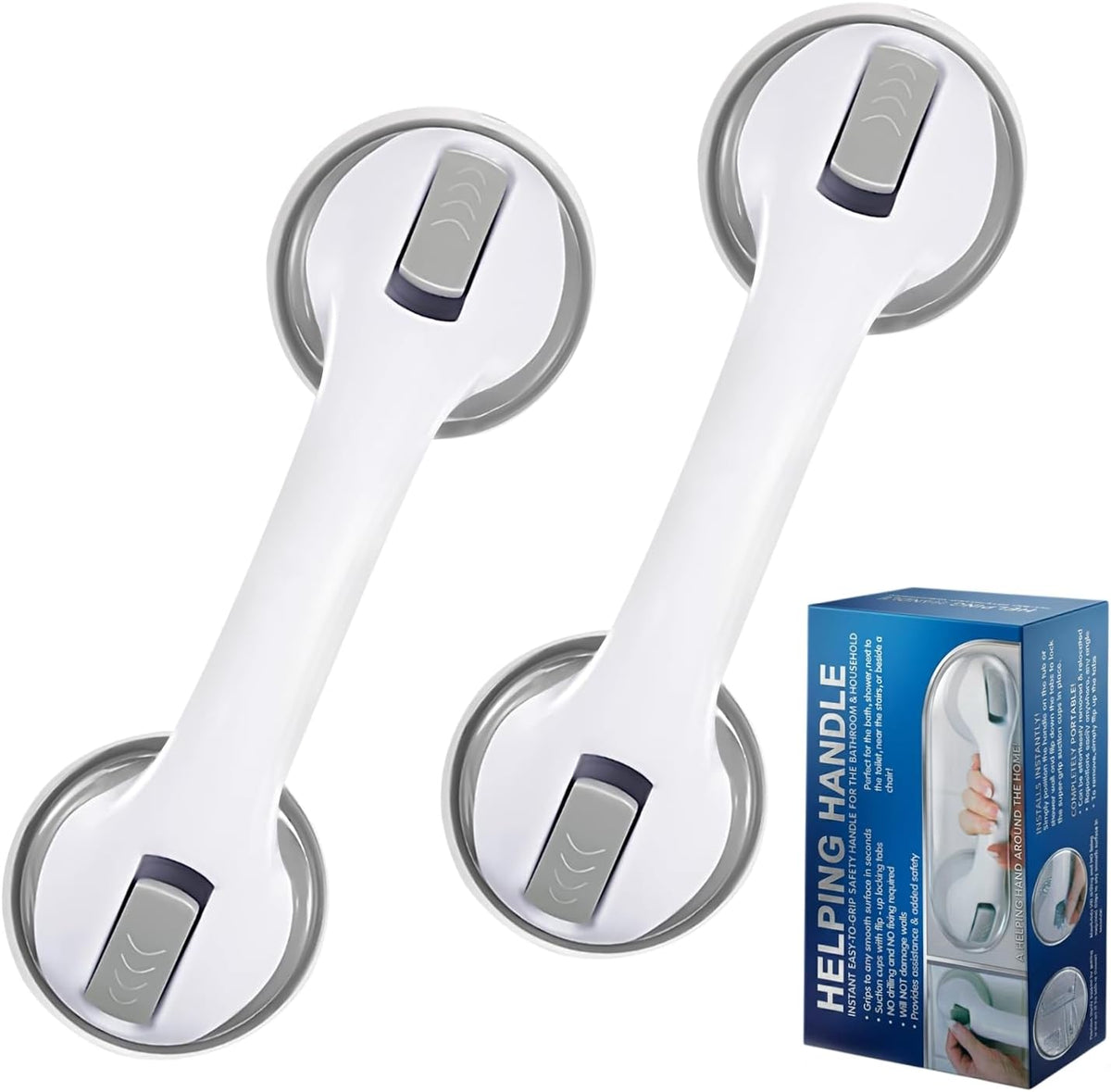 Large Non-Slip Shower Handle – Powerful Suction