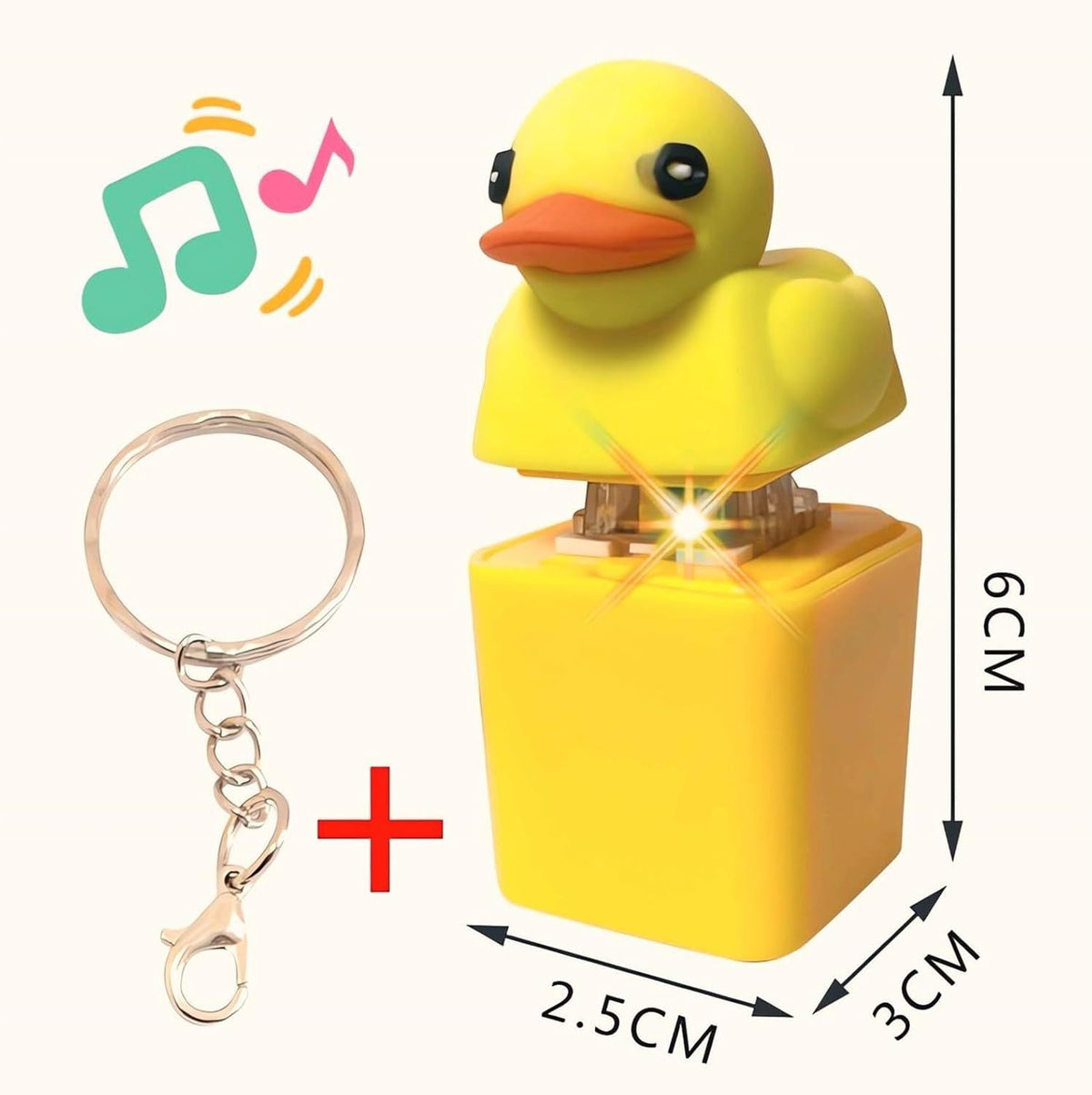 🐥 Mini Duck Clicky Keychain