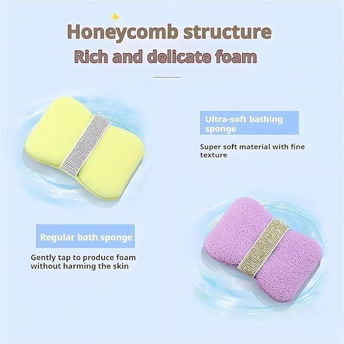Dual-Sided Exfoliating Bath Sponge