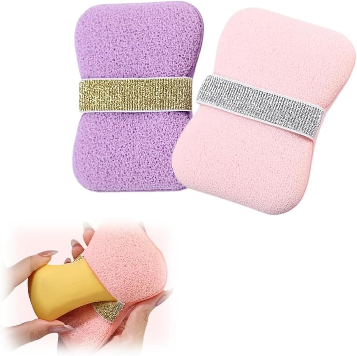 Dual-Sided Exfoliating Bath Sponge