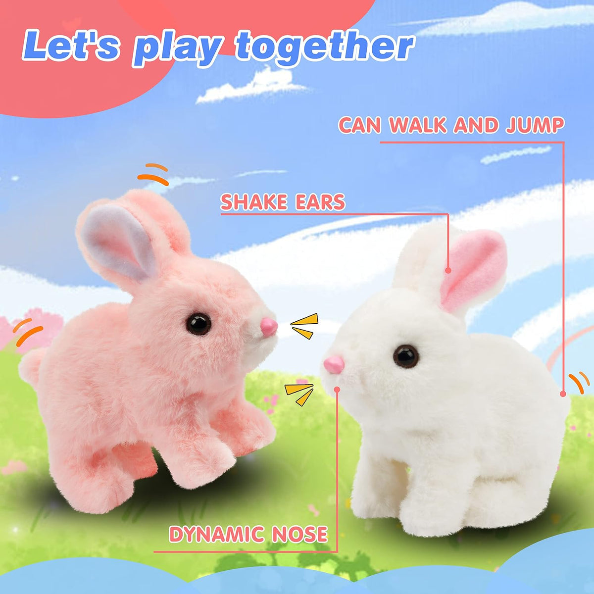 Fluffy Cute Rabbits for Kids