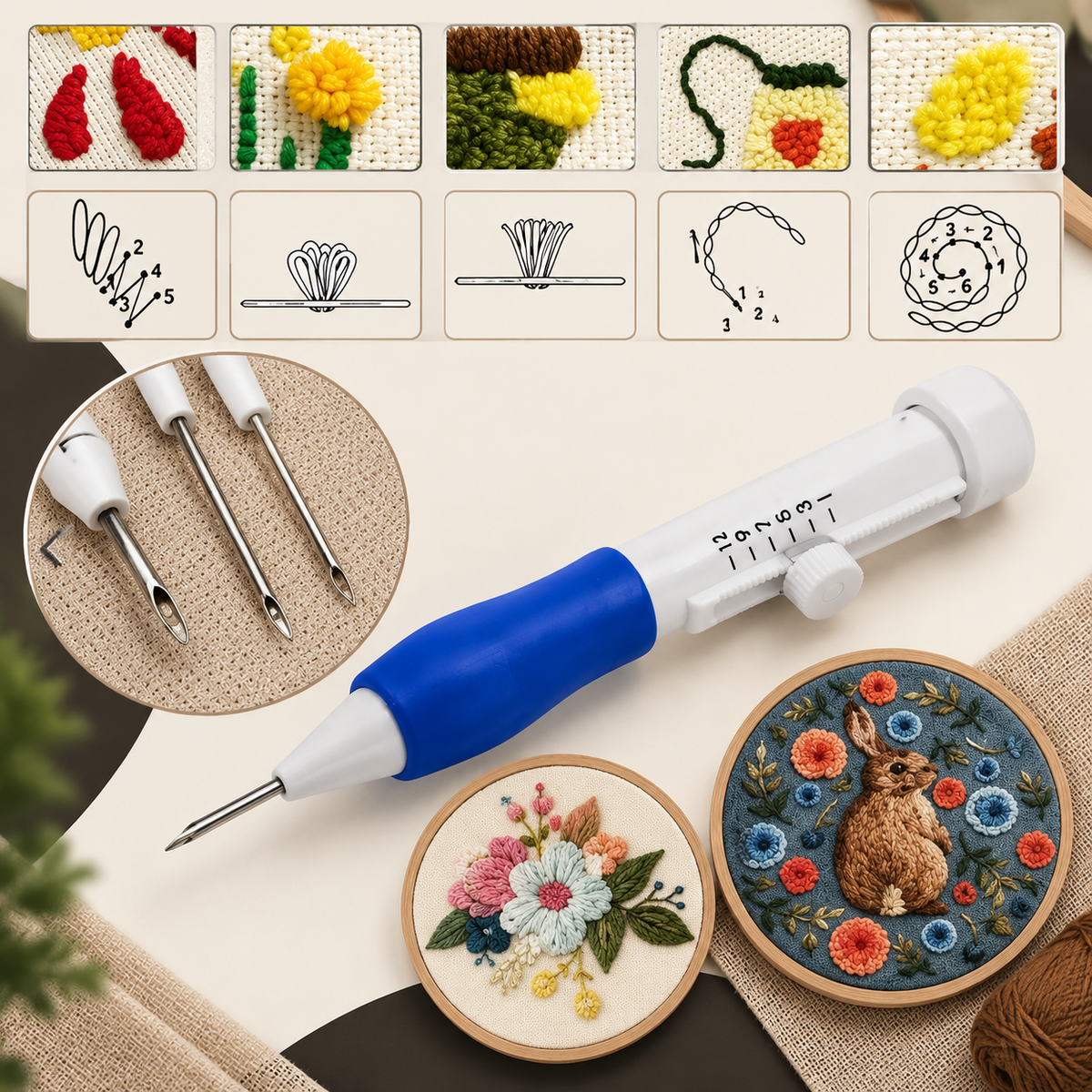 🧵 DIY Punch Needle Craft Kit