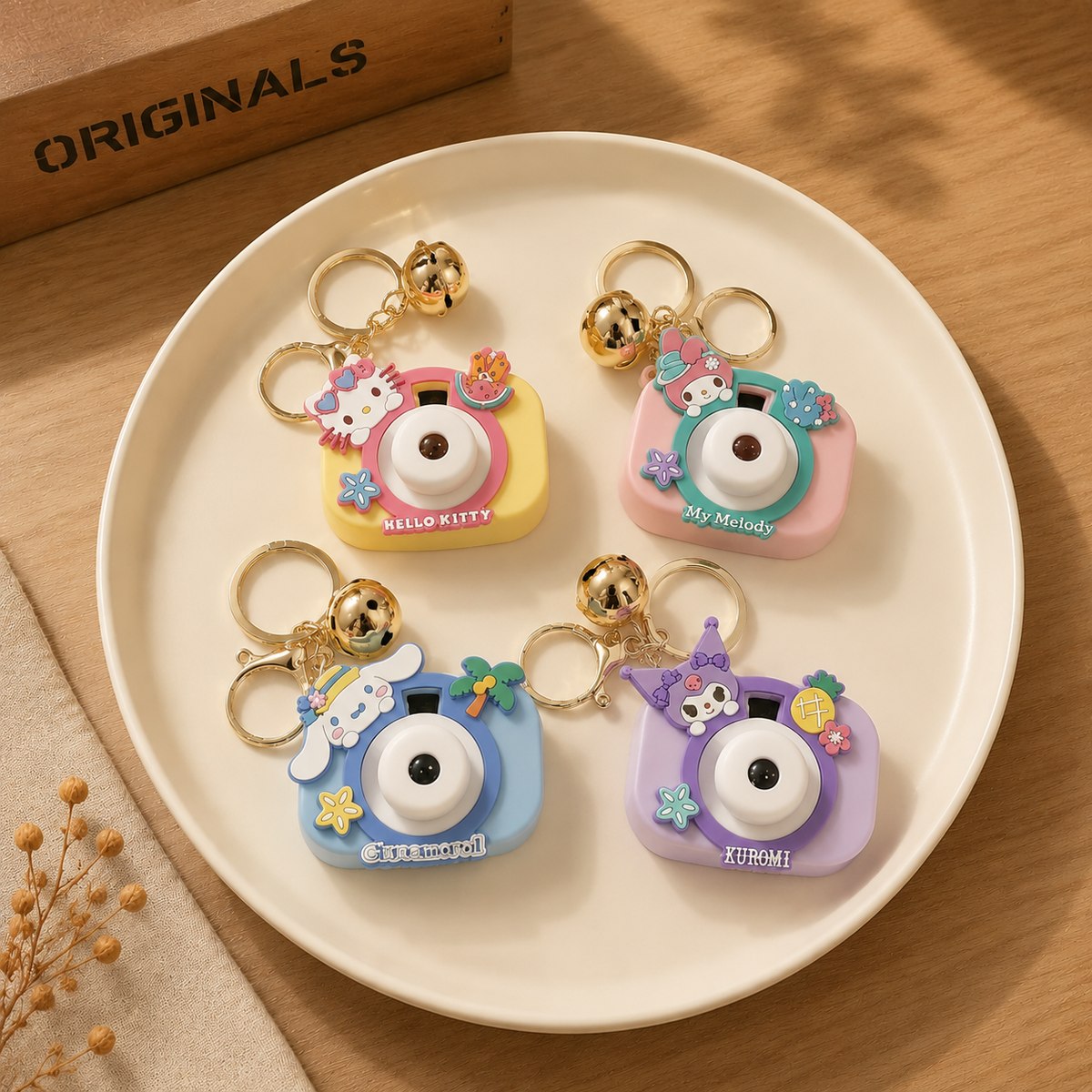 Cute Camera Bag Charm Keychain ✨
