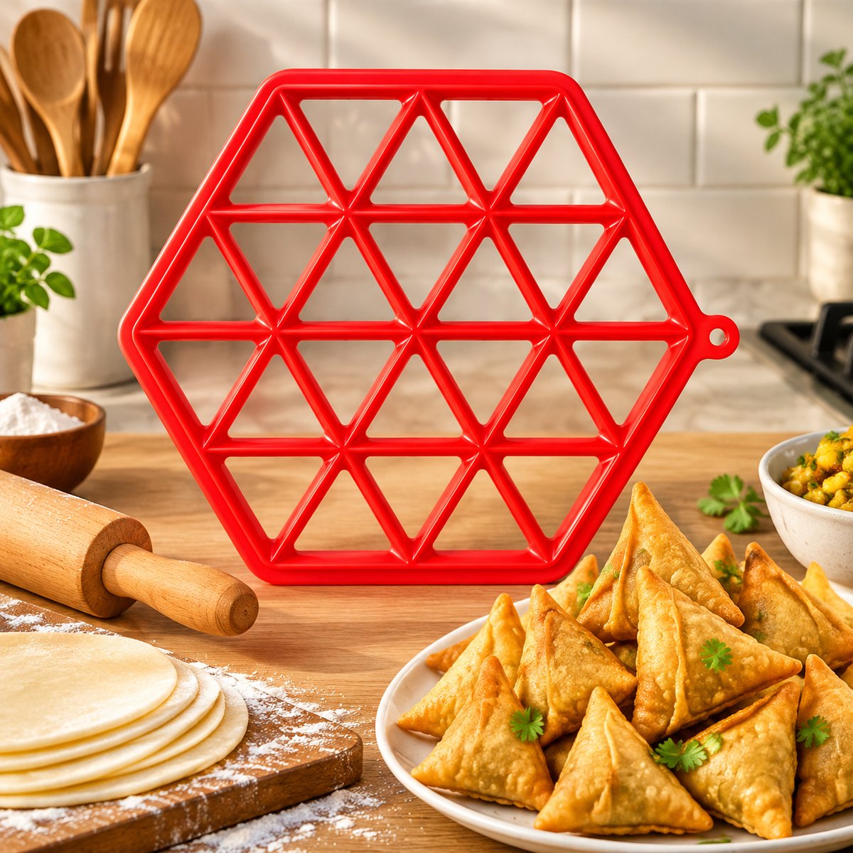 🥟 24 Samosa Making Mold – Fast – Easy – Perfect Shape