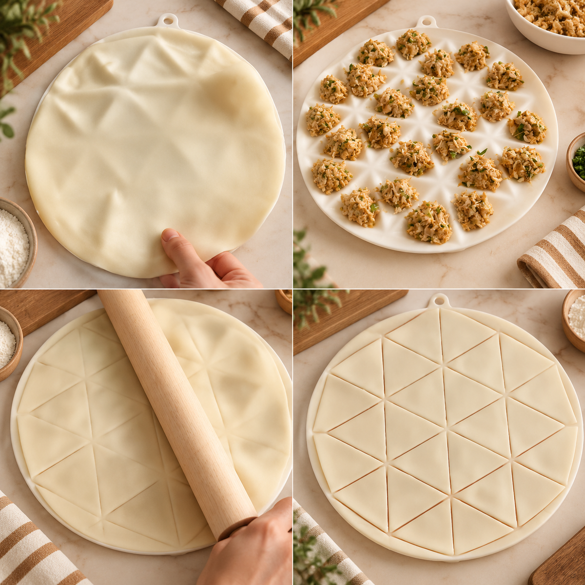 24 in 1 Unbreakable Samosa Maker (Allow to Open)