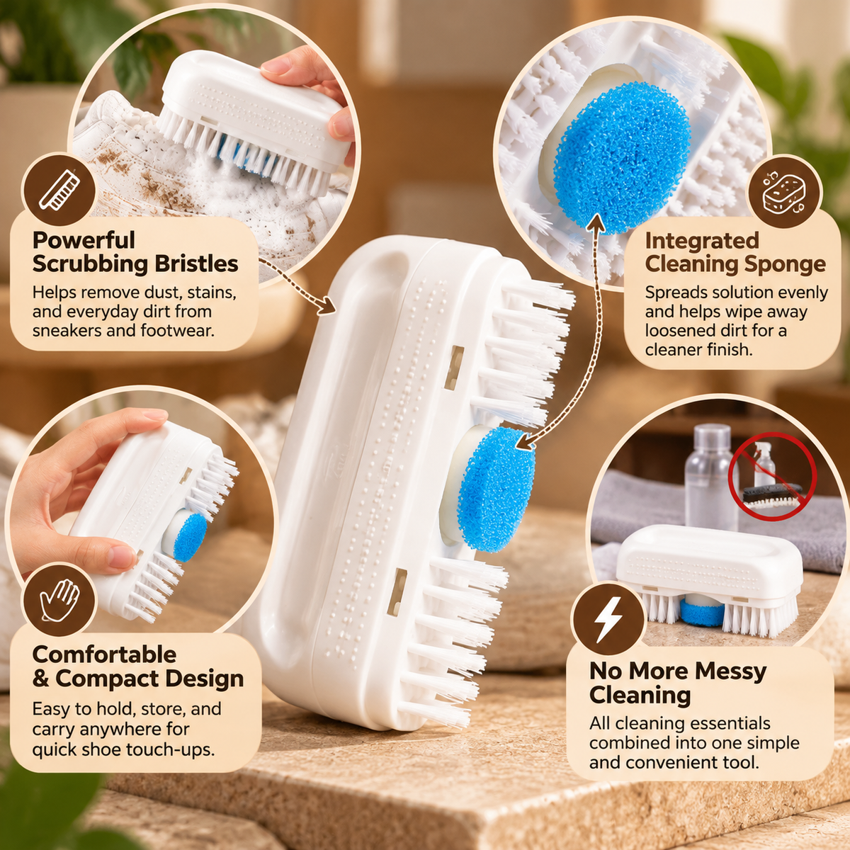 ScrubPod - All In One Shoe Cleaning Brush