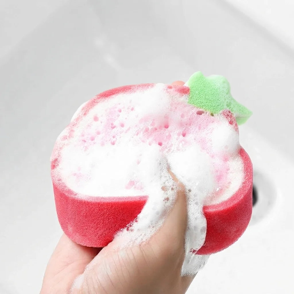 🍊 Fruit Glow Dish Scrubber