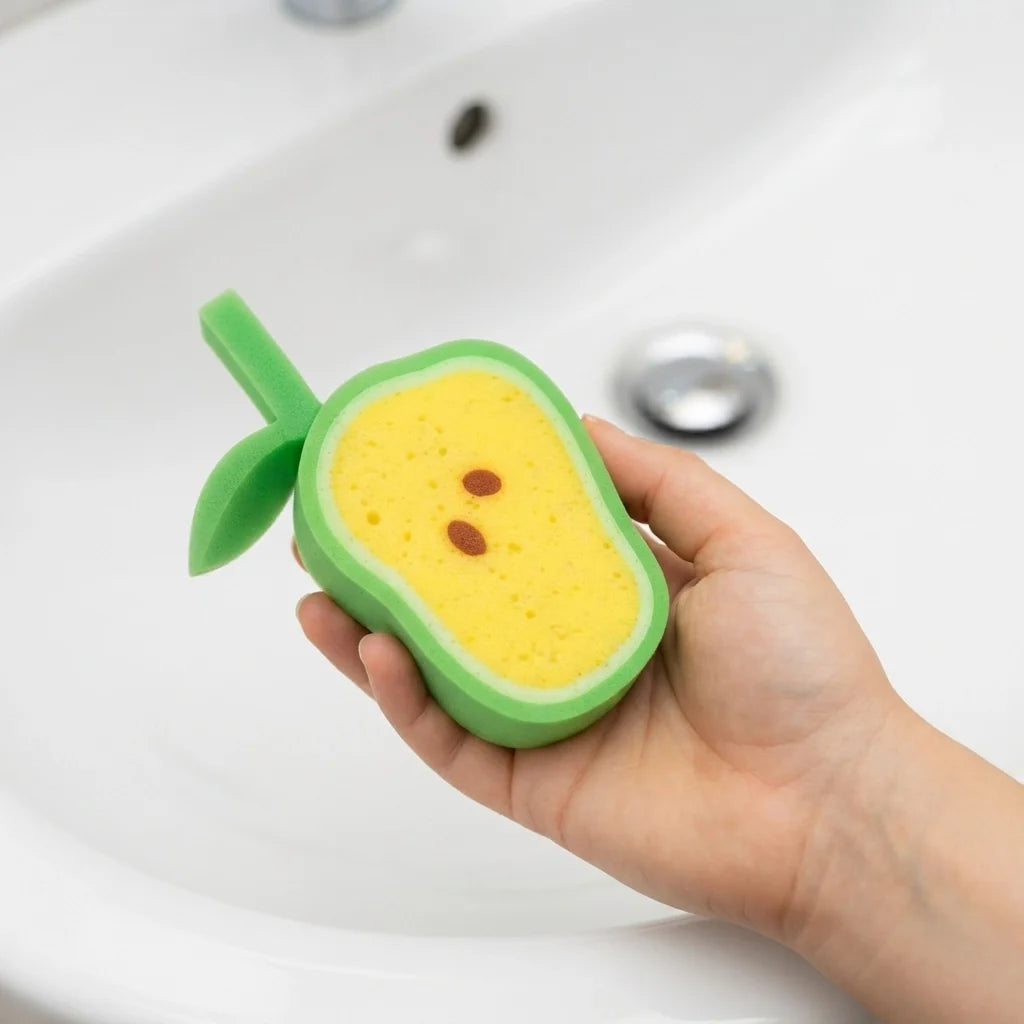 🍊 Fruit Glow Dish Scrubber