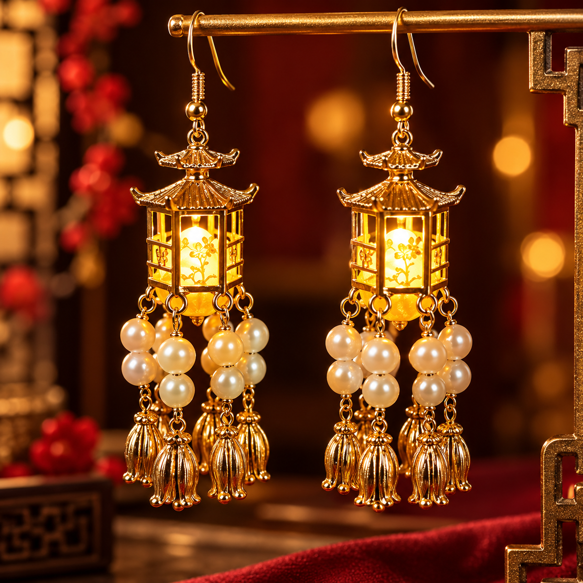 Luminous Earring Beads Tassel