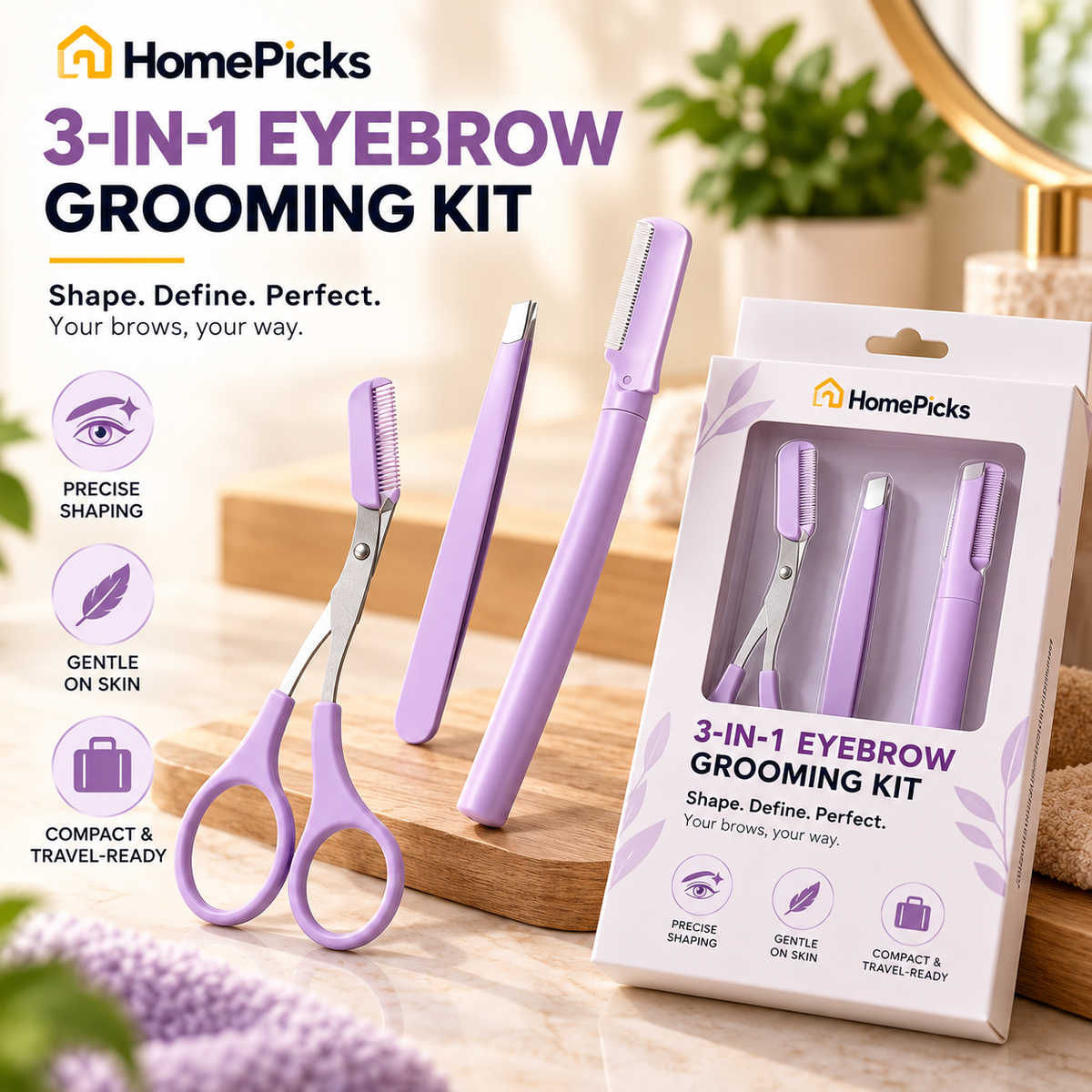 3 in 1 EyeBrow Trimmer Kit