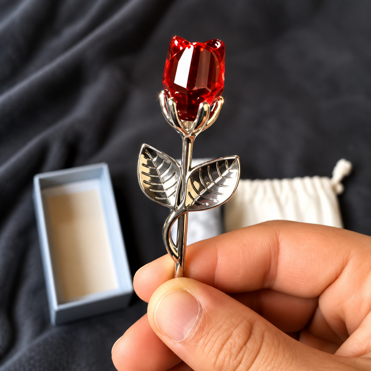 Eternal Love Metal Crystal Rose Timeless Gift