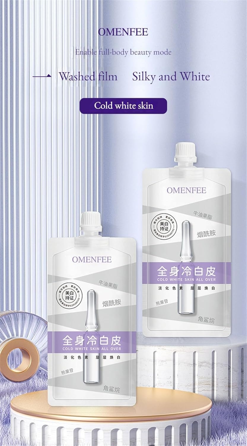 OMENFEE Whitening Body Milk Whole Body Cold White Skin Body Care Cream Niacinamide Body Milk Film Beauty Skin Care Products