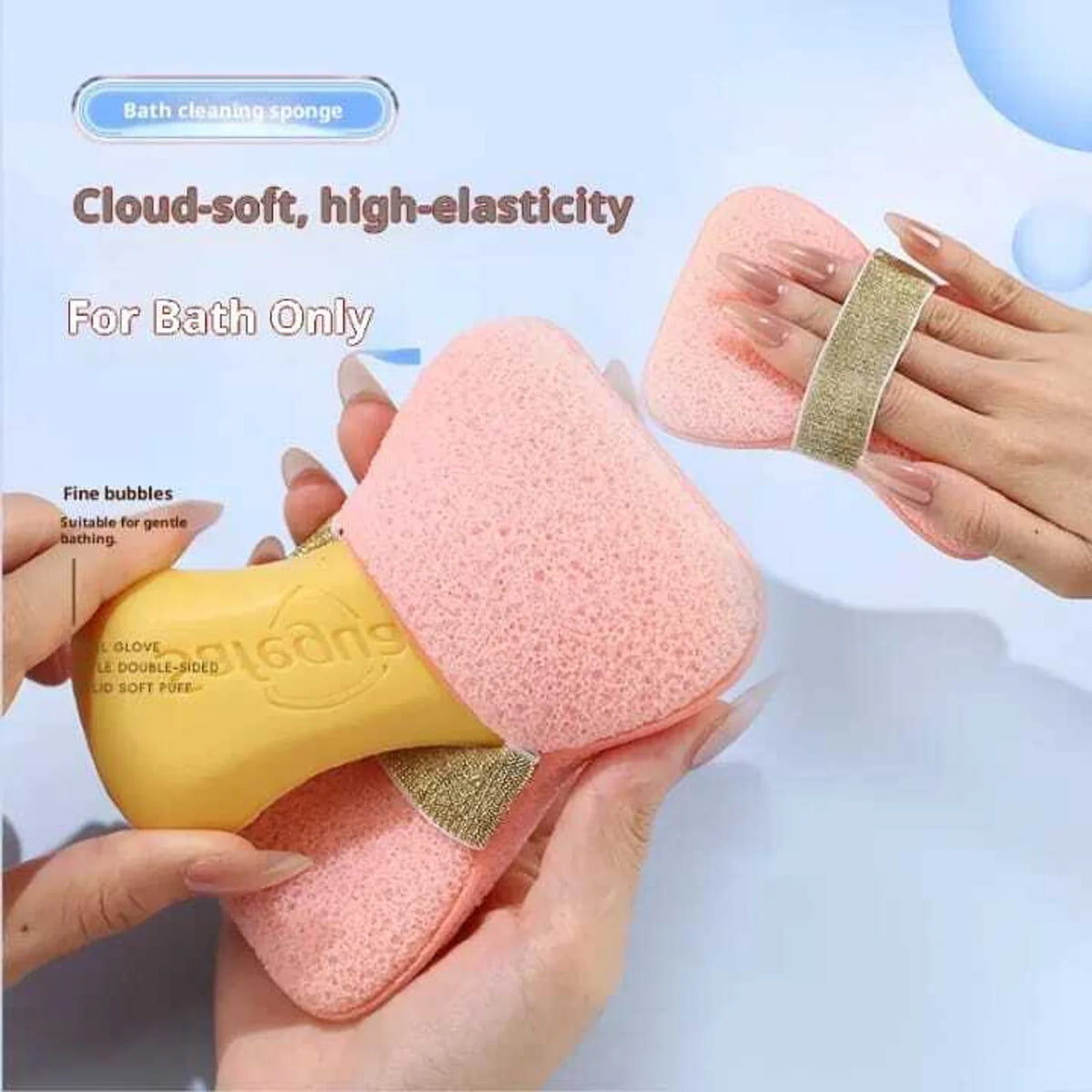 Dual-Sided Exfoliating Bath Sponge