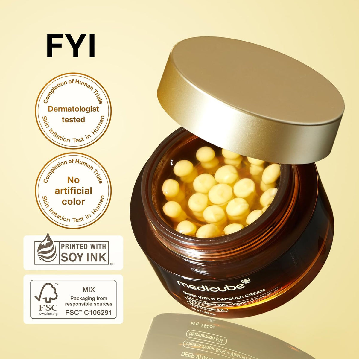 Medicube Deep Vita C Golden Capsule Cream  55g